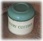 Tala green and cream pastery cutters.