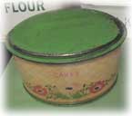 Handiware English cake tin floral decoration.