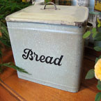 Rare green pride of home style bread bin.