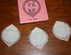 Antique fabric letters.