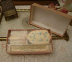 Beautiful childs celluloid brush and comb   set.