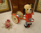 Cute soft childs toy dog.