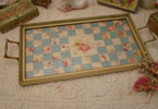 Antique patchwork tray.