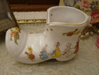 Lovely old porcelain shoe.